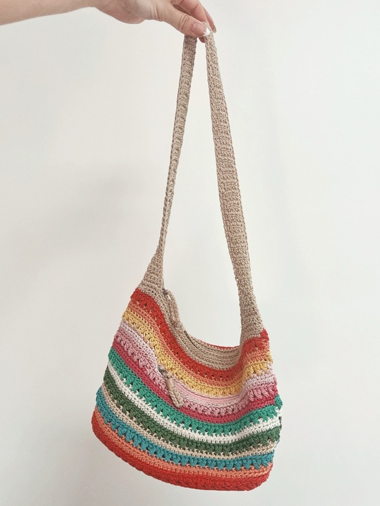 The Sak Handbags - THE SAK | Crochet Knit Rainbow Slouchy Bag